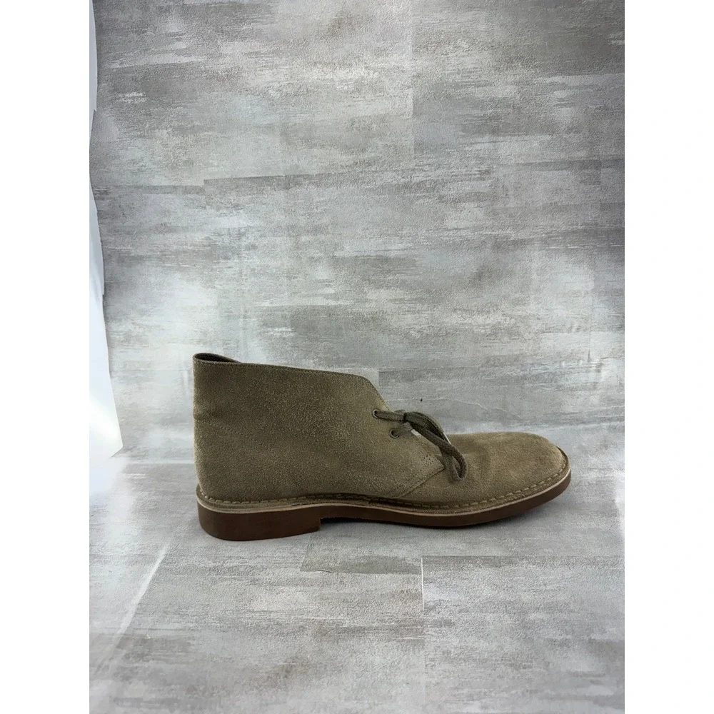 Clarks Men Desert Boots Olive Green Suede Chukka Ankle Boots 61139099 Size 11M